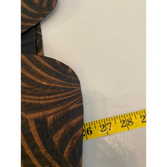 Vintage Albert Nipon Evening Blazer Jacket Size 6 Black & Bronze - Picture 6 of 11